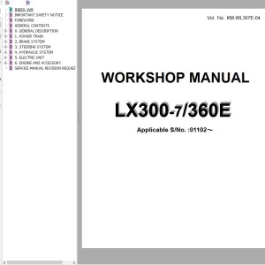 Hitachi Wheel Loader LX300 7 Workshop Manual KM WL307E 04