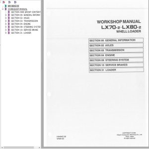 Hitachi Wheel Loader LX70 2 Workshop Manual KM 484E 00
