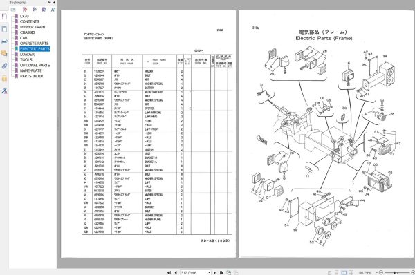 Hitachi Wheel Loader LX70 Parts Catalog P41C 1 3 EN JP 1