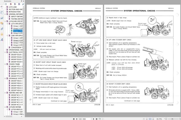 Hitachi Wheel Loader LX70 Service Manual 1