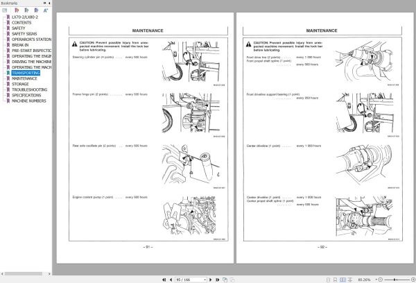 Hitachi Wheel Loader LX80 2 Operators Manual EM41R 1 1 1