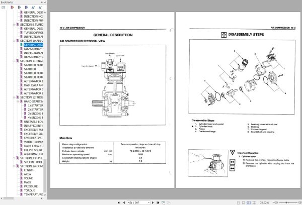 Hitachi Wheel Loader LX80 5 Workshop Manual W487E 00 1
