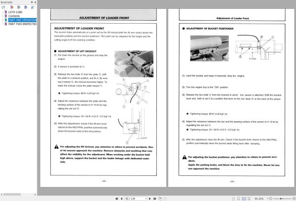 Hitachi Wheel Loader LX80 Operation Manual EM41C 1 2 1