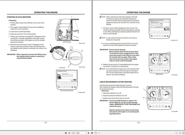 Hitachi ZX135US 3 ZX225USLC 3 ZX225USRLC 3 Operator Manual EM1U4 EN2 1 2
