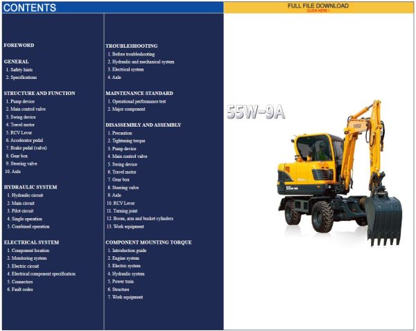 Hyundai Heavy Equipment Service Manual PDF Updated 05.2024 Offline 3