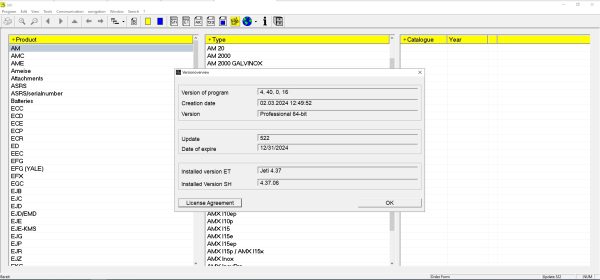 JUNGHEINRICH JETI ForkLift ET v4.37 Updated 522 06.2024 Spare Parts Catalog 1