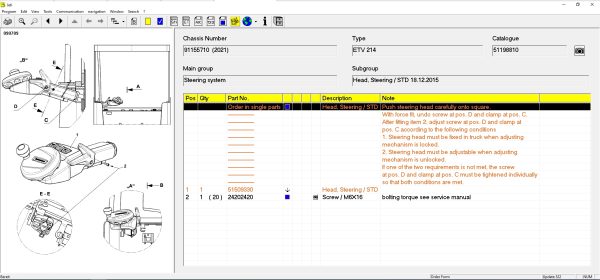 JUNGHEINRICH JETI ForkLift ET v4.37 Updated 522 06.2024 Spare Parts Catalog 4
