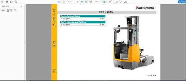 JUNGHEINRICH JETI SH v4.37.07 DE07 05.2024 Service Information 3