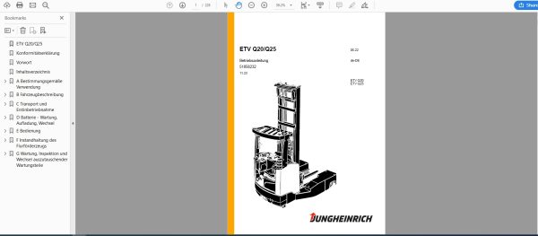 JUNGHEINRICH JETI SH v4.37.07 DE07 05.2024 Service Information 4