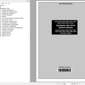 John Deere Tractor 6130 to 6930 Diagnostic Test Service Manual TM400419 1