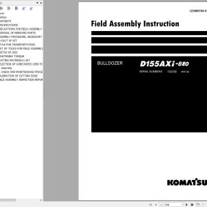 Komatsu Dozer 1.61 GB Update 2024 Field Assembly Instruction Operation Maintenance Manual PDF 3