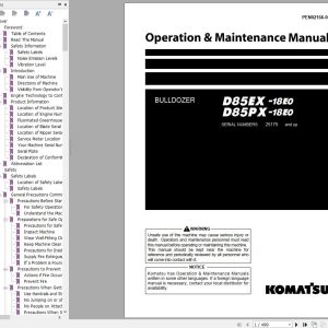 Komatsu Dozer 1.61 GB Update 2024 Field Assembly Instruction Operation Maintenance Manual PDF 4