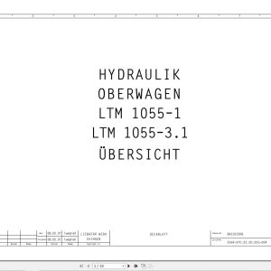 Liebherr Crane LTM 1055 3.1 Pneumatic Electrical and Hydraulic Diagrams