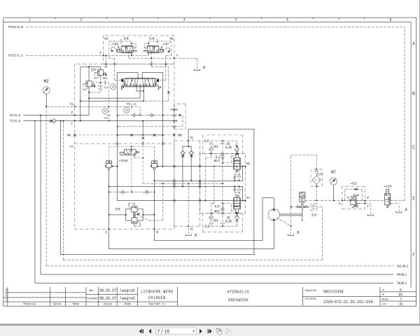Liebherr Crane LTM 1055 3.1 Pneumatic Electrical and Hydraulic Diagrams 4