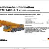 Liebherr Crane LTM 1400 7.1 Diagrams and Service Manual 7