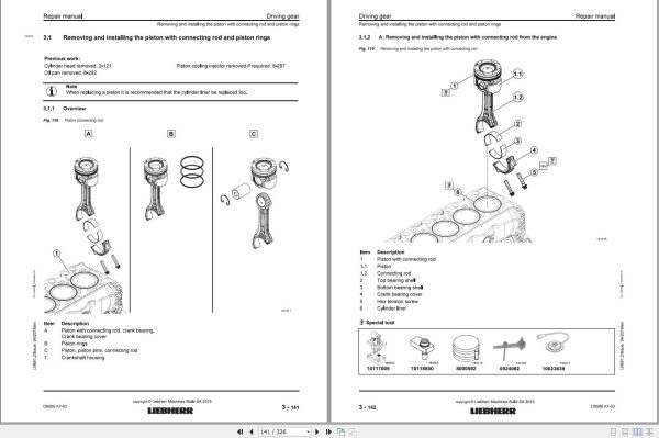 Liebherr Crane LTM 1400 7.1 Drive Assembly Diesel Engine Manual 2
