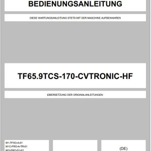 Merlo Turbofarmer Modular TF30.9 to TF65.9 Service Manual Schematics 2024 1