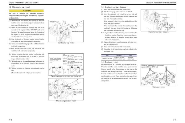 Mitsubishi Diesel Engine S16R Z3MPTAW Service Manual 99406 13200 1