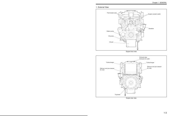 Mitsubishi Diesel Engine S16R Z3MPTAW Service Manual 99406 13200 2