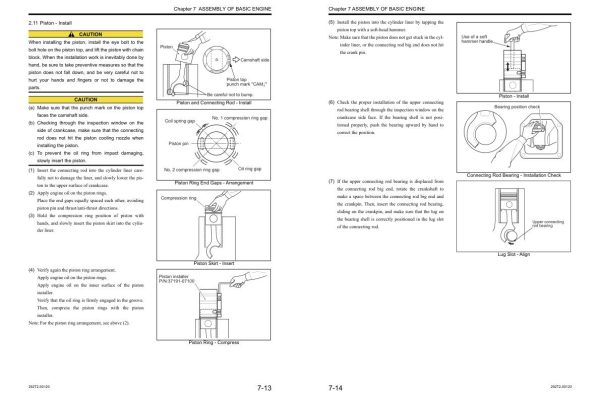 Mitsubishi Diesel Engine S6R S6R2 Series Service Manual 292T2 00120 2