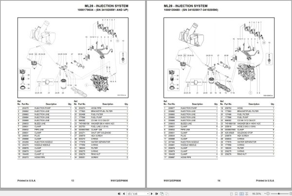 Mustang All Wheel Steer Loader ML28 Parts Manual 918132D 1