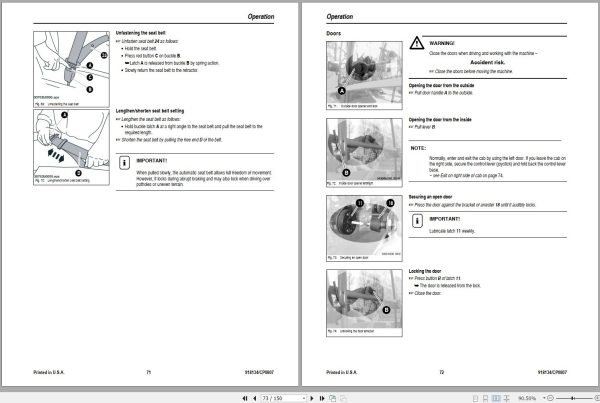 Mustang All Wheel Steer Loader ML48 Operator Manual 918134C 1