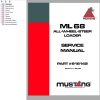 Mustang All Wheel Steer Loader ML68 Service Manual 918142A