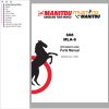 Mustang Articulated Loader 608 MLA 6 Parts Manual 50940373I