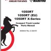 Mustang Compact Track Loader 1050RT Parts Manual 50950437D