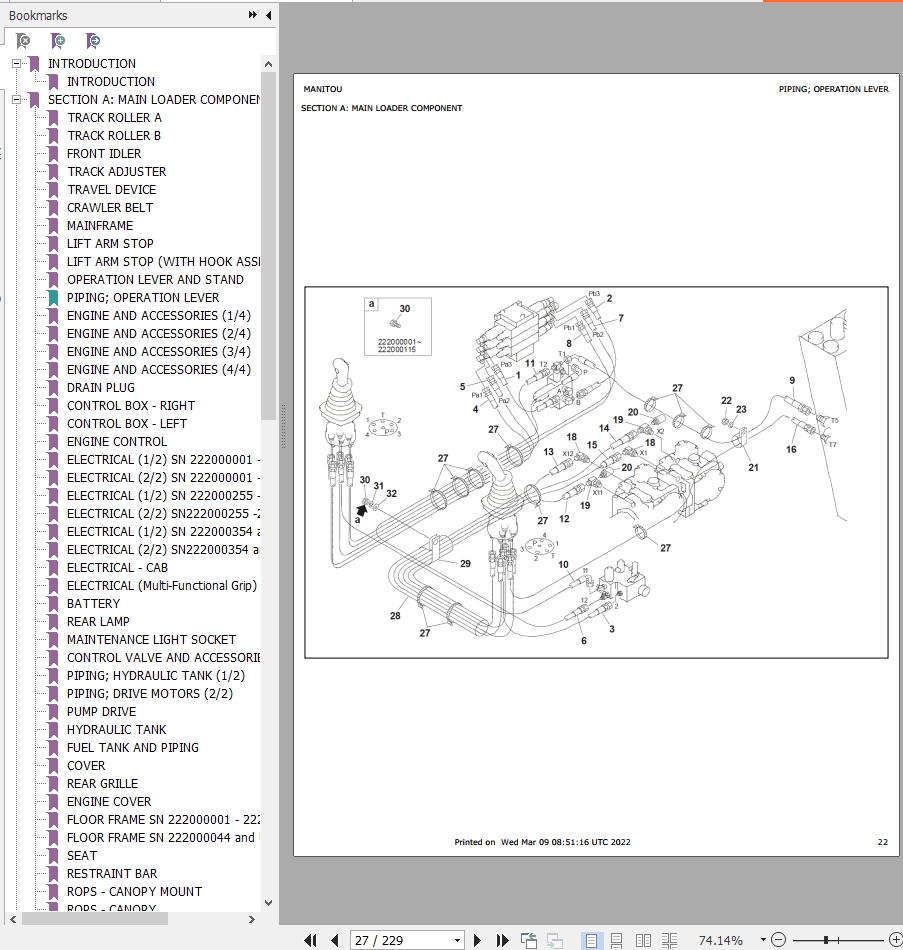 Mustang Compact Track Loader MTL312 Parts Manual 917317