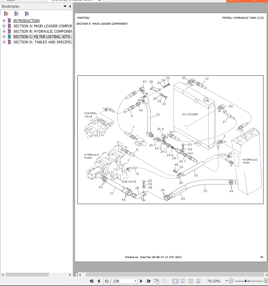 Mustang Compact Track Loader MTL316 Parts Manual 917296