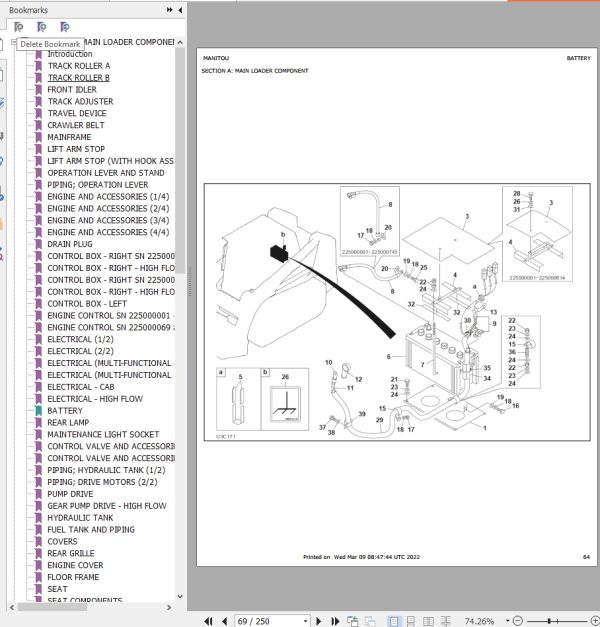 Mustang Compact Track Loader MTL325 Parts Manual 917302