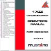 Mustang Excavator 170Z Operator Manual 50940104A
