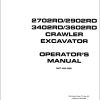 Mustang Excavator 2702RD 2902RD 3402RD 3602RD Operator Manual 000 59991A