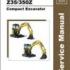 Mustang Excavator 270Z 350Z GEHL Z27 Z35 Service Manual 50940109A