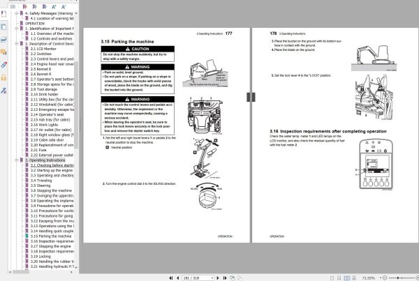 Mustang Excavator 350Z NXT2 Operator Manual 50940260C 1
