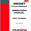 Mustang Excavator 3803ZT Operator Manual 918206E
