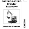 Mustang Excavator 5002RD 6002RD Operator Manual 000 69991A