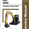 Mustang Excavator 550Z GEHL Z55 Service Manual 50940331A