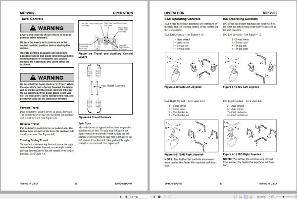 Mustang Excavator ME12002 Operator Manual 909730B 1