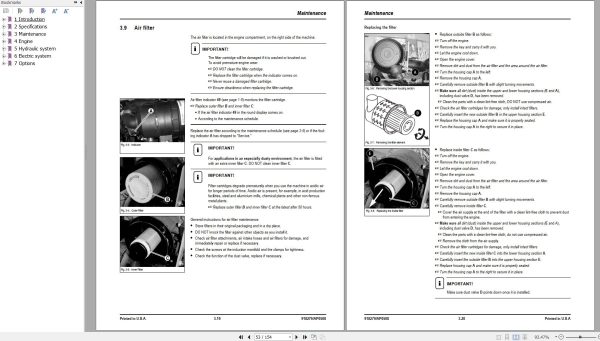 Mustang Excavator ME2803ZT Service Manual 918279A 1