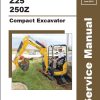 Mustang Excavator Z25 250Z Service Manual 50940346A