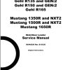 Mustang Skid Steer Loader 1350R NXT2 1500R NXT2 1650R Service Manual 50940256B