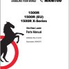 Mustang Skid Steer Loader 1500R Parts Manual 50940344E