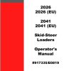 Mustang Skid Steer Loader 2026 2041 Operator Manual 917335E