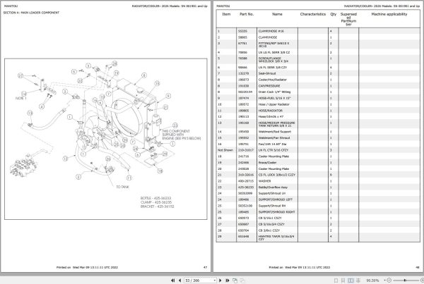 Mustang Skid Steer Loader 2026 2041 Parts Manual 917162 1