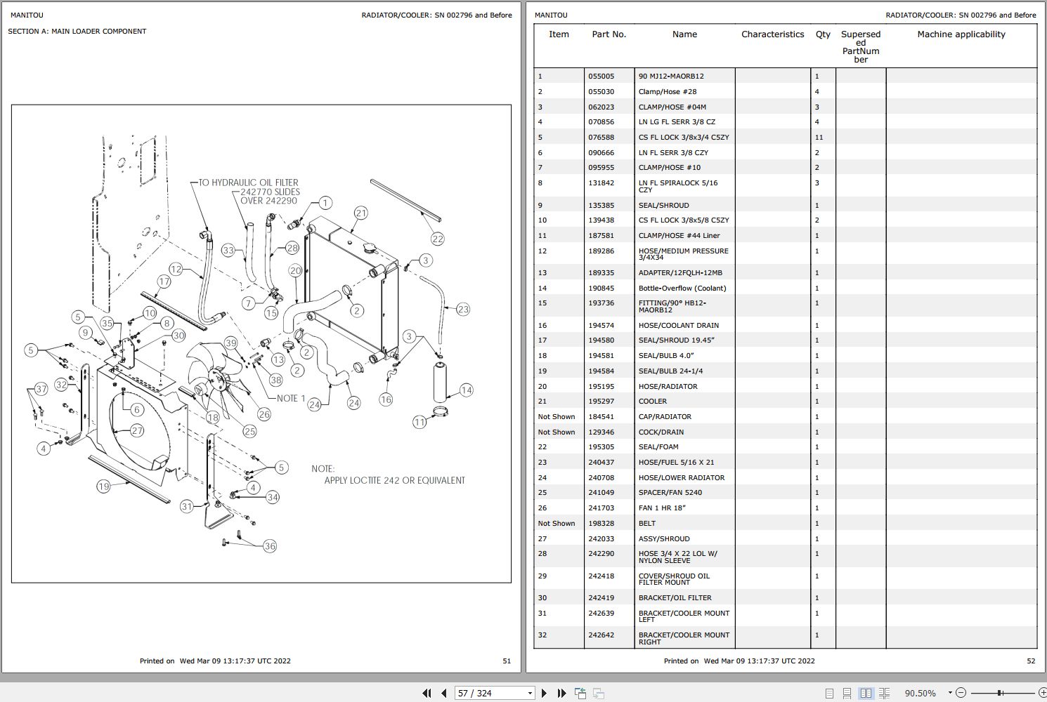 Mustang Skid Steer Loader 2056 Parts Manual 917398
