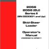 Mustang Skid Steer Loader 2056 Series II Operator Manual 50950014A