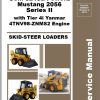 Mustang Skid Steer Loader 2056 Series II Service Manual 50950037A