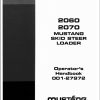 Mustang Skid Steer Loader 2060 2070 Operator Manual 001 27972A